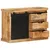 Produktbild 2 för Skänk 80x30x55 cm massivt grovt mangoträ