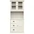 Produktbild 5 för Högskåp VIGO vit 78x40x175 cm massiv furu