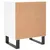 Produktbild 7 för Sängbord 2 st vit 40x30x50 cm konstruerat trä