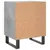 Produktbild 6 för Sängbord betonggrå 40x30x50 cm konstruerat trä