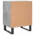 Produktbild 7 för Sängbord 2 st betonggrå 40x30x50 cm konstruerat trä