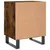 Produktbild 6 för Sängbord rökfärgad ek 40x30x50 cm konstruerat trä