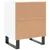 Produktbild 8 för Sängbord vit 40x30x50 cm konstruerat trä