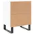 Produktbild 8 för Sängbord 2 st vit högglans 40x30x50 cm konstruerat trä