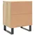 Produktbild 8 för Sängbord 2 st sonoma-ek 40x30x50 cm konstruerat trä