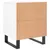 Produktbild 8 för Sängbord 2 st vit 40x35x50 cm konstruerat trä