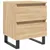 Produktbild 2 för Sängbord sonoma-ek 40x35x50 cm konstruerat trä