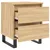 Produktbild 6 för Sängbord sonoma-ek 40x35x50 cm konstruerat trä