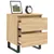 Produktbild 4 för Sängbord 2 st sonoma-ek 40x35x50 cm konstruerat trä