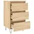 Produktbild 6 för Sängbord 2 st sonoma-ek 40x35x69 cm konstruerat trä