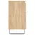 Produktbild 7 för Sängbord sonoma-ek 40x35x69 cm konstruerat trä