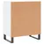Produktbild 8 för Byrå vit högglans 60x35x70 cm konstruerat trä