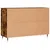 Produktbild 8 för Skänk rökfärgad ek 104x35x70 cm konstruerat trä