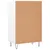 Produktbild 6 för Högskåp vit högglans 57x35x90 cm konstruerat trä