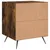Produktbild 6 för Sängbord rökfärgad ek 40x35x47,5 cm konstruerat trä