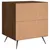 Produktbild 9 för Sängbord 2 st brun ek 40x35x47,5 cm konstruerat trä
