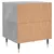 Produktbild 9 för Sängbord 2 st betonggrå 40x35x47,5 cm konstruerat trä