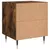 Produktbild 9 för Sängbord 2 st rökfärgad ek 40x35x47,5 cm konstruerat trä