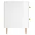 Produktbild 7 för Sängbord vit högglans 40x35x47,5 cm konstruerat trä