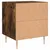 Produktbild 9 för Sängbord 2 st rökfärgad ek 40x35x47,5 cm konstruerat trä