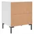 Produktbild 8 för Sängbord vit 40x35x47,5 cm konstruerat trä