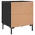 Produktbild 8 för Sängbord svart 40x35x47,5 cm konstruerat trä