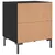 Produktbild 9 för Sängbord 2 st svart 40x35x47,5 cm konstruerat trä