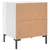 Produktbild 9 för Sängbord 2 st vit högglans 40x35x47,5 cm konstruerat trä