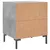 Produktbild 8 för Sängbord betonggrå 40x35x47,5 cm konstruerat trä