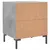 Produktbild 9 för Sängbord 2 st betonggrå 40x35x47,5 cm konstruerat trä