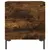 Produktbild 6 för Sängbord rökfärgad ek 40x35x47,5 cm konstruerat trä