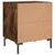 Produktbild 9 för Sängbord 2 st rökfärgad ek 40x35x47,5 cm konstruerat trä
