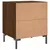Produktbild 8 för Sängbord brun ek 40x35x47,5 cm konstruerat trä