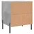 Produktbild 8 för Sängbord betonggrå 40x35x47,5 cm konstruerat trä
