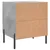 Produktbild 9 för Sängbord 2 st betonggrå 40x35x47,5 cm konstruerat trä