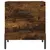 Produktbild 6 för Sängbord rökfärgad ek 40x35x47,5 cm konstruerat trä