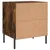 Produktbild 8 för Sängbord rökfärgad ek 40x35x47,5 cm konstruerat trä