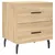 Produktbild 5 för Sängbord 2 st sonoma-ek 40x35x47,5 cm konstruerat trä