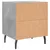 Produktbild 9 för Sängbord 2 st betonggrå 40x35x47,5 cm konstruerat trä
