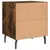 Produktbild 8 för Sängbord rökfärgad ek 40x35x47,5 cm konstruerat trä