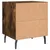 Produktbild 9 för Sängbord 2 st rökfärgad ek 40x35x47,5 cm konstruerat trä
