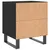 Produktbild 8 för Sängbord svart 40x35x47,5 cm konstruerat trä