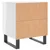 Produktbild 8 för Sängbord vit högglans 40x35x47,5 cm konstruerat trä