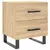Produktbild 2 för Sängbord sonoma-ek 40x35x47,5 cm konstruerat trä
