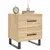 Produktbild 3 för Sängbord sonoma-ek 40x35x47,5 cm konstruerat trä