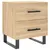 Produktbild 5 för Sängbord 2 st sonoma-ek 40x35x47,5 cm konstruerat trä