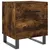 Produktbild 2 för Sängbord rökfärgad ek 40x35x47,5 cm konstruerat trä