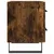 Produktbild 7 för Sängbord rökfärgad ek 40x35x47,5 cm konstruerat trä