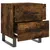 Produktbild 8 för Sängbord 2 st rökfärgad ek 40x35x47,5 cm konstruerat trä