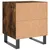 Produktbild 9 för Sängbord 2 st rökfärgad ek 40x35x47,5 cm konstruerat trä